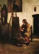 Barent fabritius Young Painter in his Studio oil painting artist